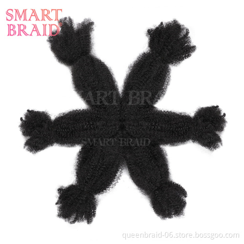 Short Afro Kinky Curly Crochet Braiding Synthetic Ombre Hair Extensions for African Women Braid